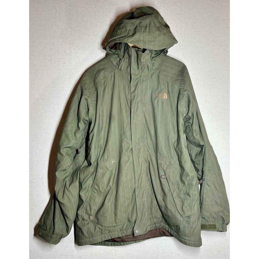 The North Face Cryptic HyVent Parka Jacket Mens M Green Ski Snowboard